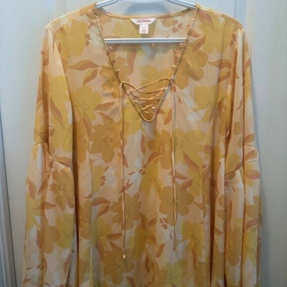 Joe Fresh Boho Floral Top  - L - Picture 1 of 6